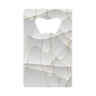 Abrebotellas De Tarjeta De Crédito Bonitas líneas de oro