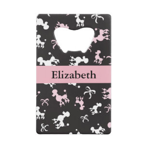 Abrebotellas De Tarjeta De Crédito Bonito Poodles