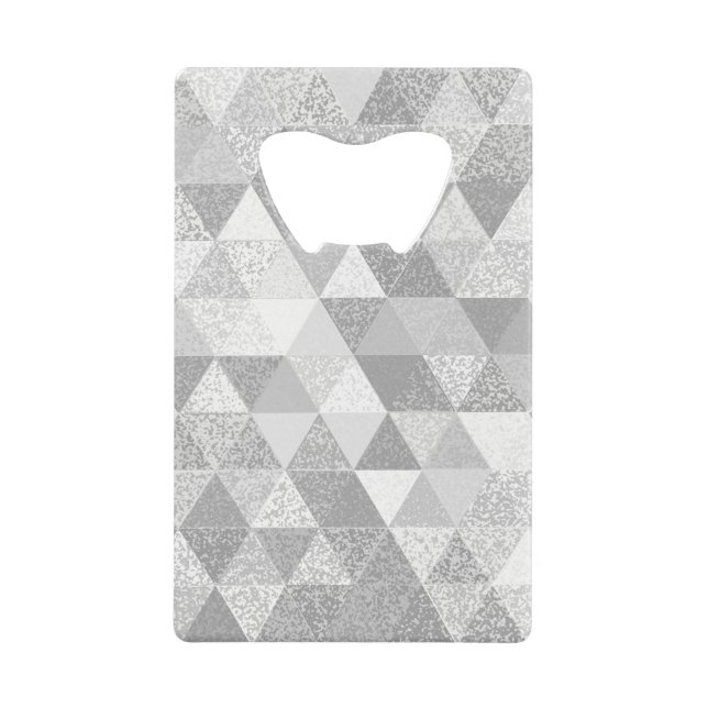 Abrebotellas De Tarjeta De Crédito Bonito Triangle grunge patrón II + tus ideas (Anverso)