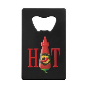 Abrebotellas De Tarjeta De Crédito Botella de Salsa Caliente