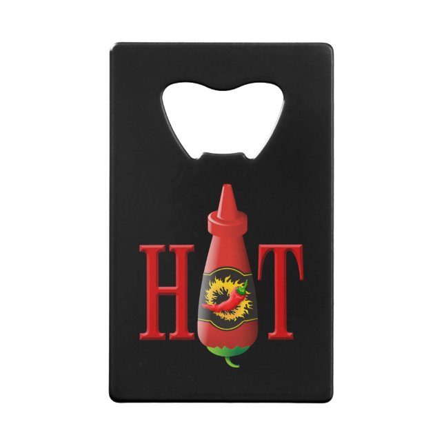 Abrebotellas De Tarjeta De Crédito Botella de Salsa Caliente (Anverso)