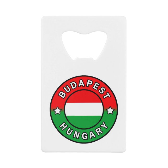 Abrebotellas De Tarjeta De Crédito Budapest Hungría (Anverso)