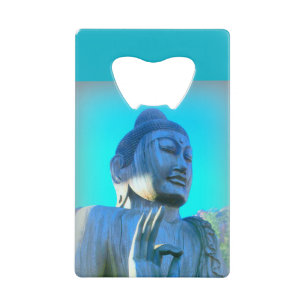 Abrebotellas De Tarjeta De Crédito buddha azul