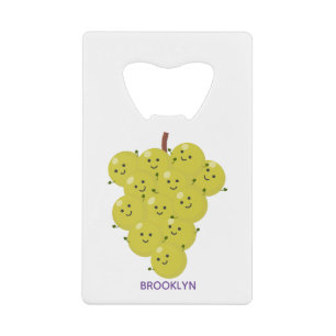 Abrebotellas De Tarjeta De Crédito Buen ilustracion de uvas personalizados