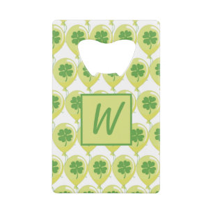Abrebotellas De Tarjeta De Crédito Buena fortuna St. Patrick's Clovers