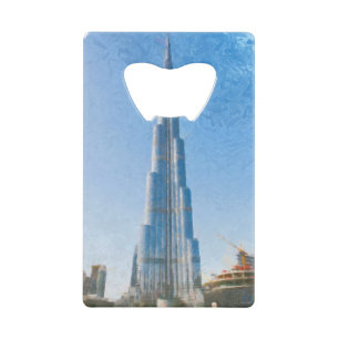 Abrebotellas De Tarjeta De Crédito Burj Khalifa, pintura de Dubai