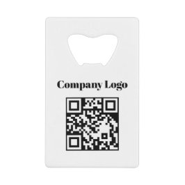 Abrebotellas De Tarjeta De Crédito Business Logo QR Code Company Credit Card Design