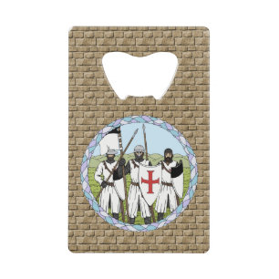 Abrebotellas De Tarjeta De Crédito Caballeros templarios medievales