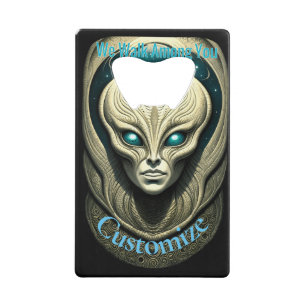 Abrebotellas De Tarjeta De Crédito Cabeza de cráneo de Alien Thunder_Cove