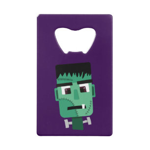 Abrebotellas De Tarjeta De Crédito Cabeza de Frankenstein Monster