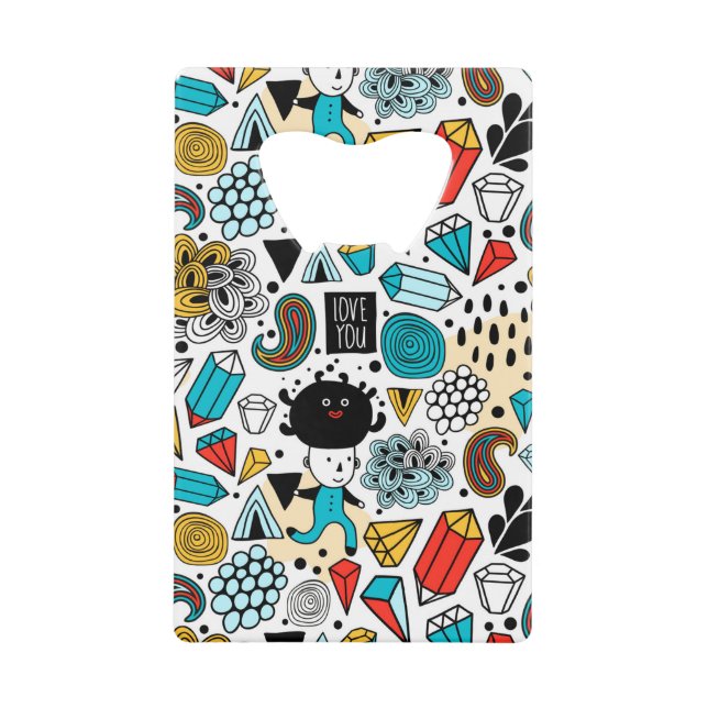 Abrebotellas De Tarjeta De Crédito Cabeza loca (Anverso)