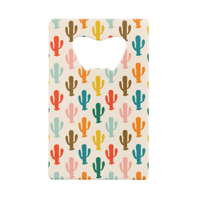 Abrebotellas De Tarjeta De Crédito Cacti inmaculado (Reverso)