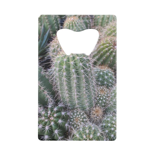 Abrebotellas De Tarjeta De Crédito Cactus (Reverso)