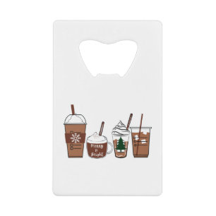 Abrebotellas De Tarjeta De Crédito Café de navidades