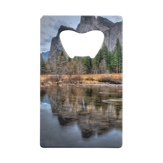 Abrebotellas De Tarjeta De Crédito Caídas escénicas de Yosemite (Anverso)