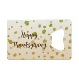 Abrebotellas De Tarjeta De Crédito Calabazas de Acción de Gracias