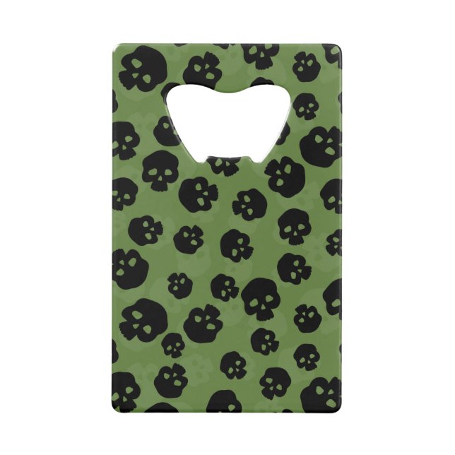 Abrebotellas De Tarjeta De Crédito Calaveras (Anverso)