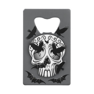 Abrebotellas De Tarjeta De Crédito Calaveras decorativas de Halloween