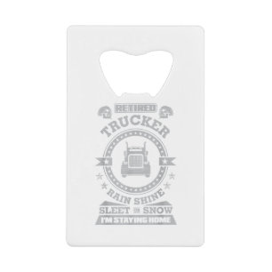 Abrebotellas De Tarjeta De Crédito Camioneros retirados camisetas Camioneros divertid
