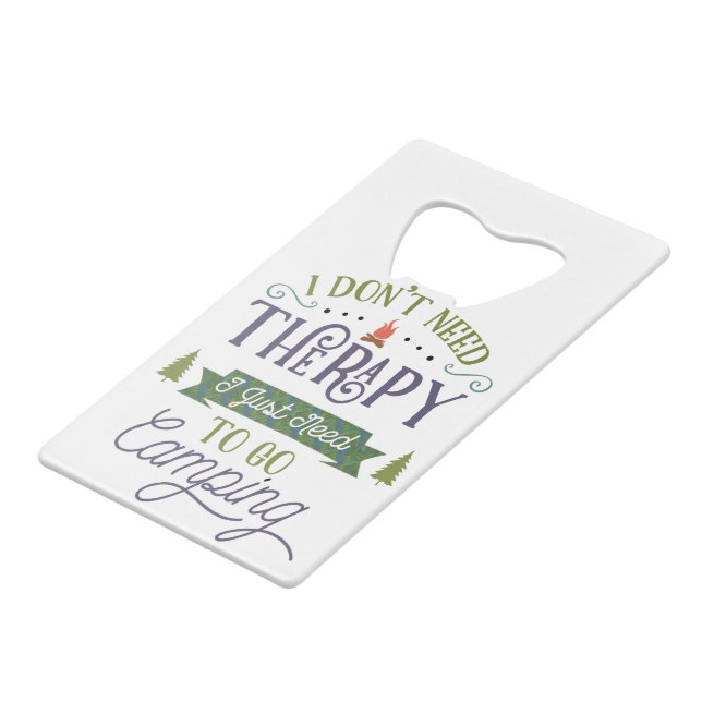 Abrebotellas De Tarjeta De Crédito Camping No Terapia (Ángulo frontal)