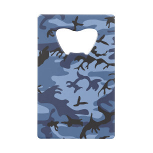 Abrebotellas De Tarjeta De Crédito Camuflaje azul de la marina, ejército, ejército