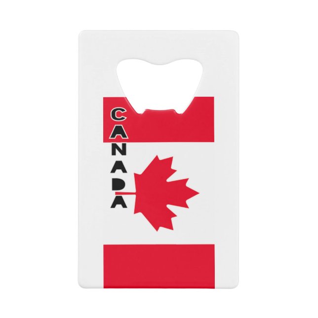 Abrebotellas De Tarjeta De Crédito Canadá (Anverso)