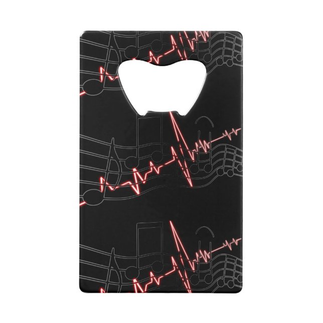 Abrebotellas De Tarjeta De Crédito Canción musical, sintonía y latido (Anverso)