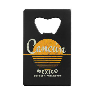 Abrebotellas De Tarjeta De Crédito Cancún Yucatán Sol México