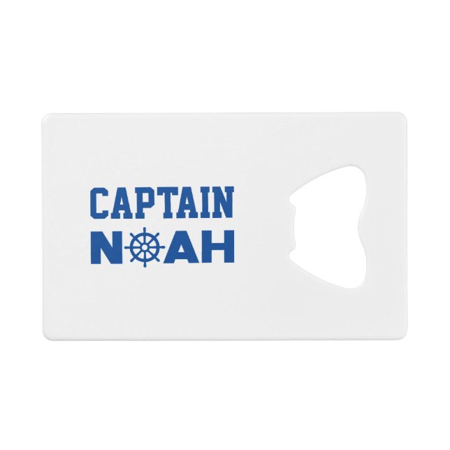 Abrebotellas De Tarjeta De Crédito Captain Noah (Anverso (Horizontal))