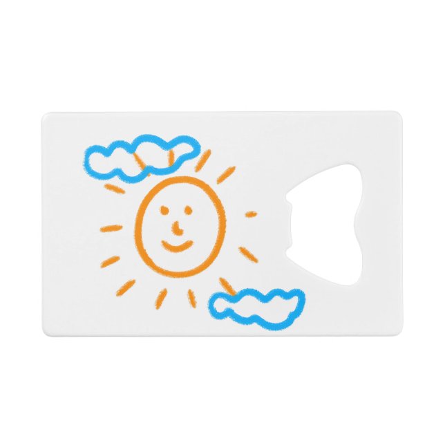 Abrebotellas De Tarjeta De Crédito Cargar los dibujos de los niños convierte los dibu (Anverso (Horizontal))