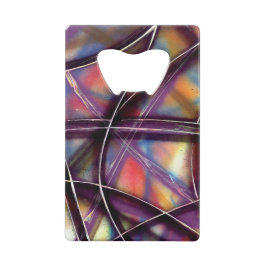 Abrebotellas De Tarjeta De Crédito Carretera espacial Funky