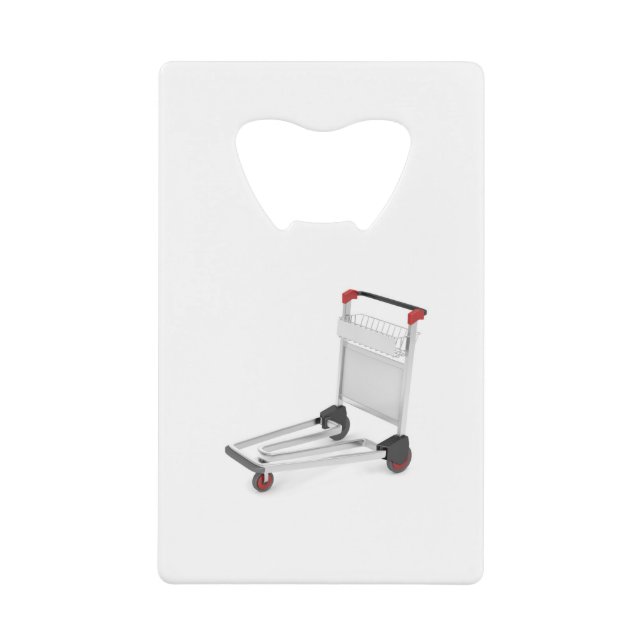 Abrebotellas De Tarjeta De Crédito Carretilla del aeropuerto (Anverso)