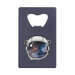 Abrebotellas De Tarjeta De Crédito Casco astronauta espacial