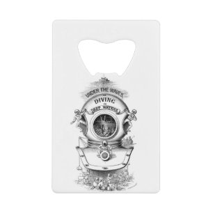 Abrebotellas De Tarjeta De Crédito Casco del salto del mar profundo