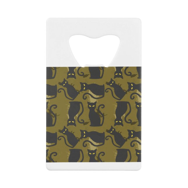 Abrebotellas De Tarjeta De Crédito Cat Metallizer Factory Deco Template Tube Art (Anverso)