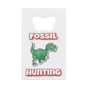 Abrebotellas De Tarjeta De Crédito Caza de fósiles Tyrannosaurus Trex