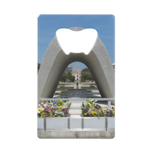 Abrebotellas De Tarjeta De Crédito Cenotafio conmemorativo de Hiroshima
