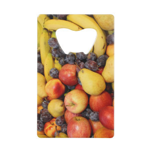 Abrebotellas De Tarjeta De Crédito Cesta llena de frutas