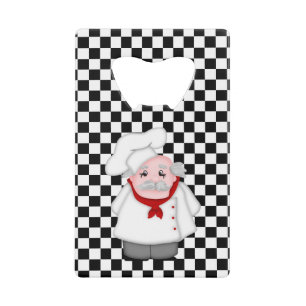 Abrebotellas De Tarjeta De Crédito Chef Italiano-Tarjeta de Crédito Botella Abierto 0