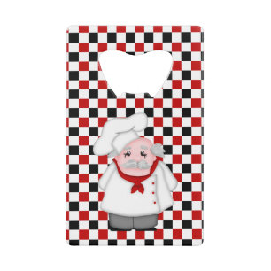 Abrebotellas De Tarjeta De Crédito Chef Italiano-Tarjeta de Crédito Botella Abierto 0