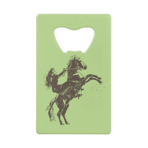 Abrebotellas De Tarjeta De Crédito Chica ecuestre - Caballo de montar