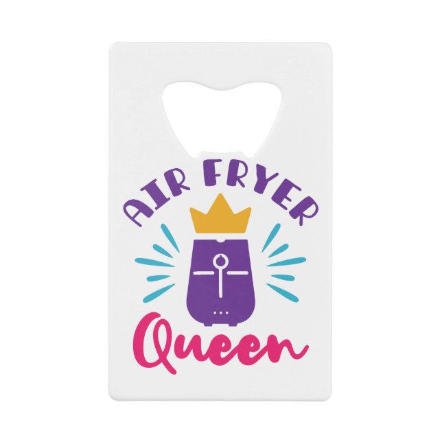 Abrebotellas De Tarjeta De Crédito Chicas del chef cocinero cocinero de Air Fryer (Anverso)
