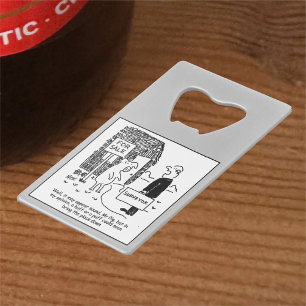 Abrebotellas De Tarjeta De Crédito Chiste de Personalizado de Agrimensura de Construc