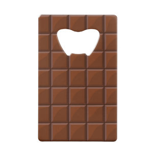 Abrebotellas De Tarjeta De Crédito Chocolate con leche