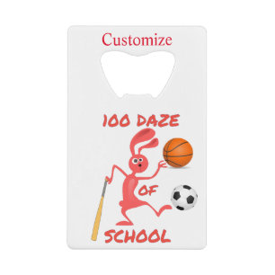 Abrebotellas De Tarjeta De Crédito Ciento De Deslumbramiento De La Escuela Thunder_Co