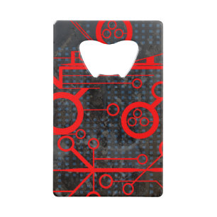 Abrebotellas De Tarjeta De Crédito Circuito rojo
