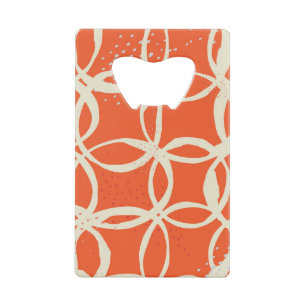 Abrebotellas De Tarjeta De Crédito Círculos esquemáticos Diseño moderno y sin inconve