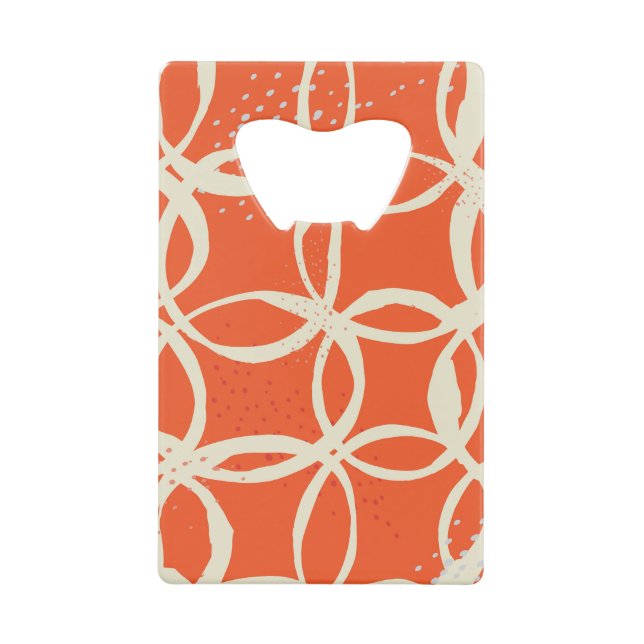 Abrebotellas De Tarjeta De Crédito Círculos esquemáticos Diseño moderno y sin inconve (Anverso)