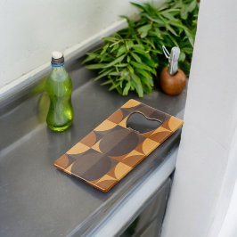 Abrebotellas De Tarjeta De Crédito Círculos marrones