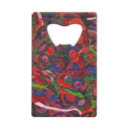 Abrebotellas De Tarjeta De Crédito Círculos rojos